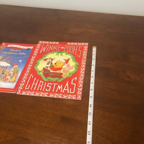 Disney Winnie The Pooh Vintage 90’s Christmas Books Bundle of Two - Picture 4 of 9